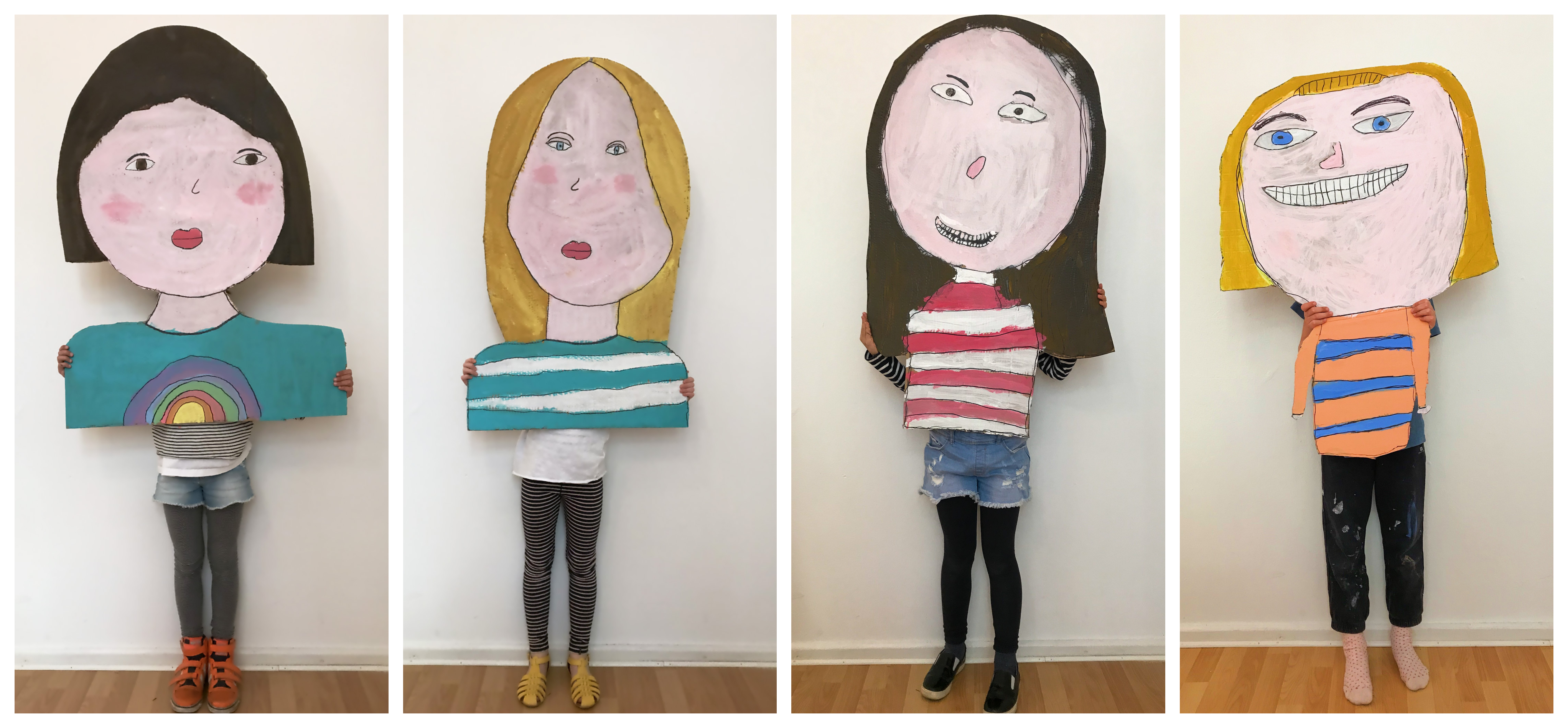 Life Sized Self Portrait Project for Kids